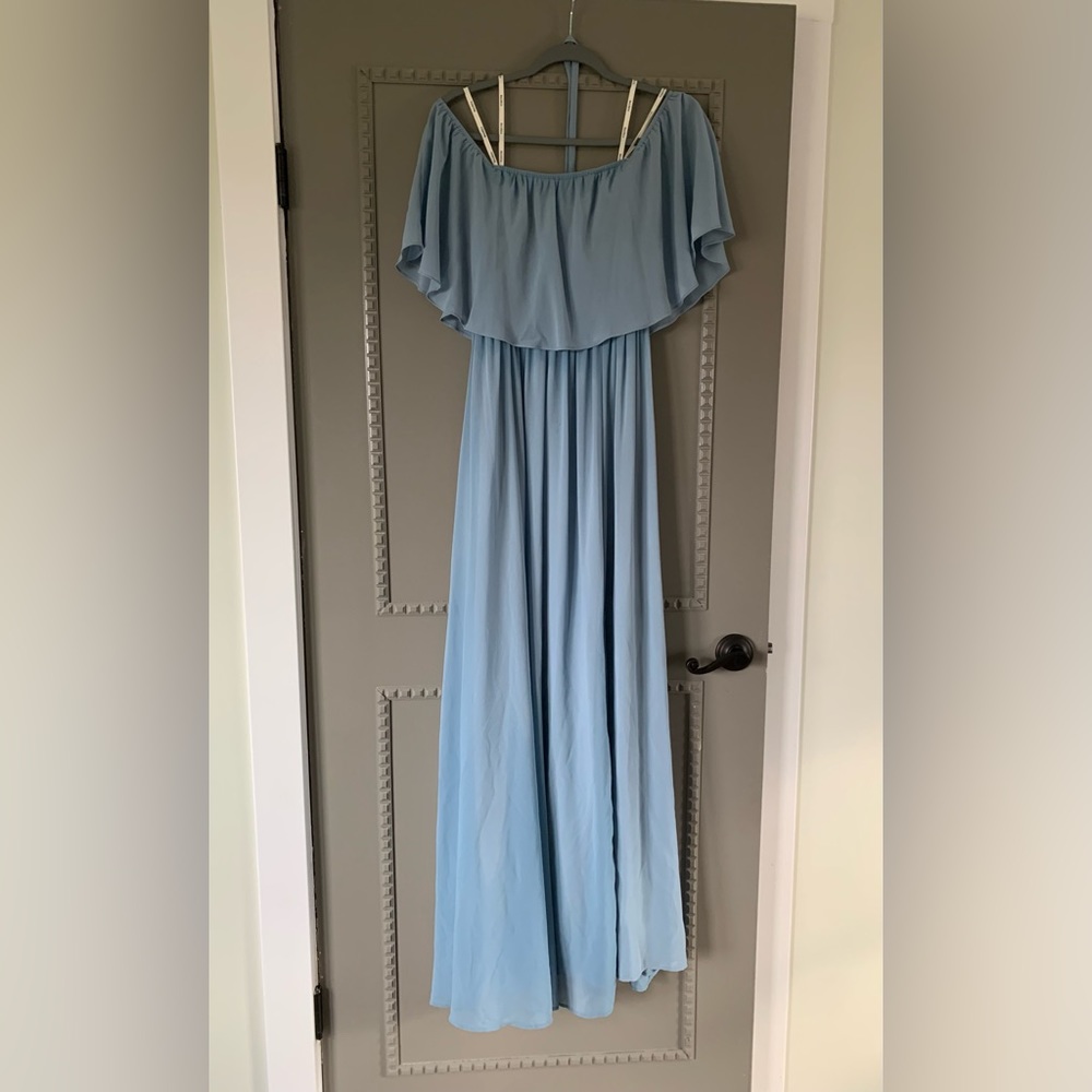 Light blue maternity dress, size small